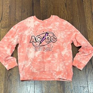 AC/DC kids Tie-Dye Sweater size XL